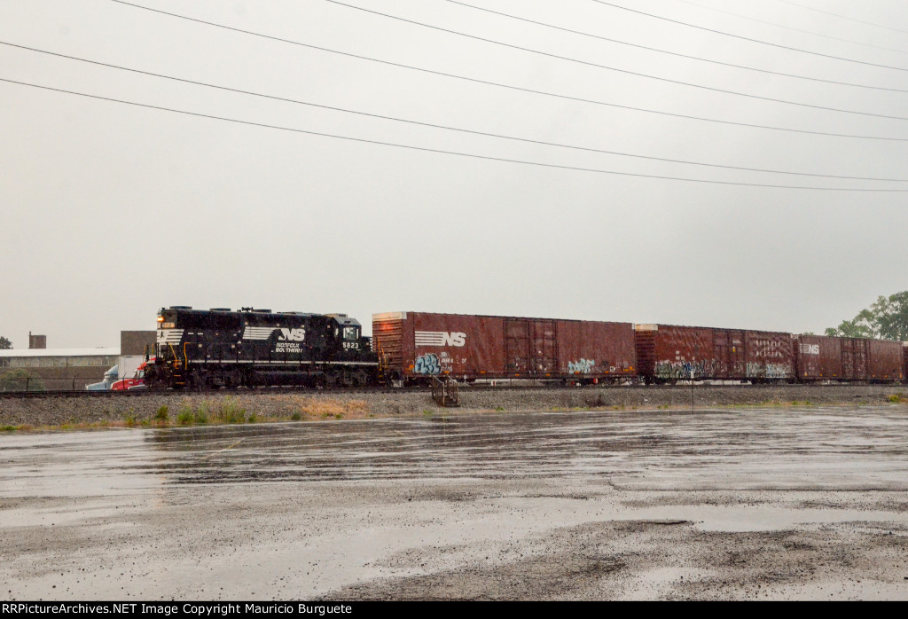 NS GP38-2 Locomotive in the yard